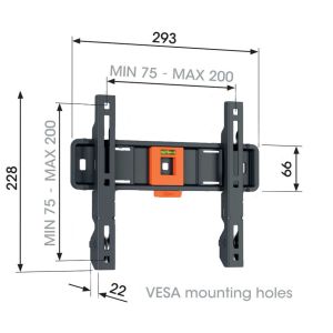 Vogel&#39;s TVM 1203, fix TV-tartó 19-50", 30 kg-os képernyőhöz TVM 1203