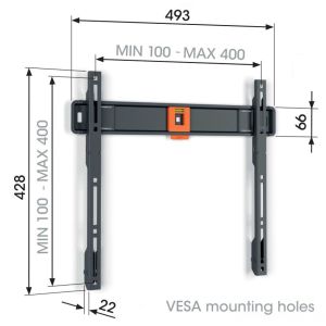 Vogel&#39;s TVM 1403, fix TV-tartó 32-77", 50 kg-os képernyőhöz TVM 1403