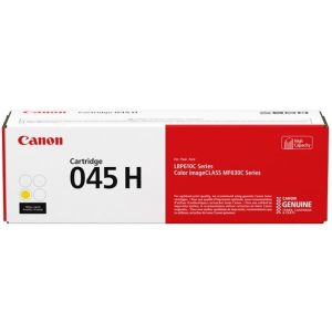 Toner Canon 045H Y, CRG-045H Y, sárga (yellow), eredeti