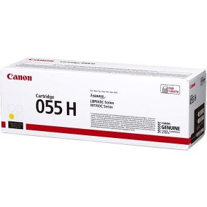 Toner Canon 055H Y, CRG-055H Y, 3017C002, sárga (yellow), eredeti