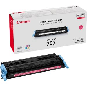 Toner Canon 707, CRG-707, bíborvörös (magenta), eredeti