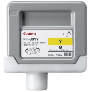 Canon PFI-301Y tintapatron, sárga (yellow), eredeti