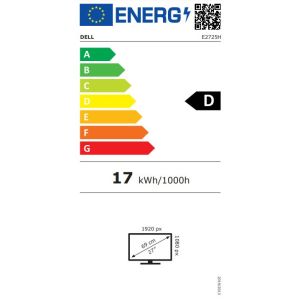 Dell/E2725H/27"/VA/FHD/75Hz/5ms/fekete/3RNBD 210-BNJP