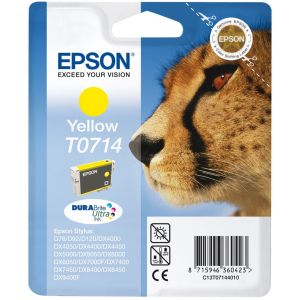 Epson T0714 tintapatron, sárga (yellow), eredeti