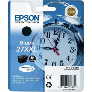 Epson T2791 (27XXL), C13T27914012 tintapatron, fekete (black), eredeti