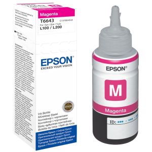 Epson T6643 tintapatron, bíborvörös (magenta), eredeti