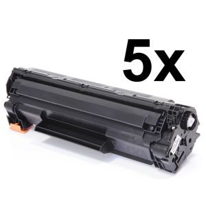 Toner 5 x HP CE285A (85A), ötös csomagolás, fekete (black), alternatív