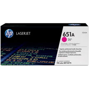 Toner HP CE343A (651A), bíborvörös (magenta), eredeti