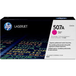 Toner HP CE403A (507A), bíborvörös (magenta), eredeti