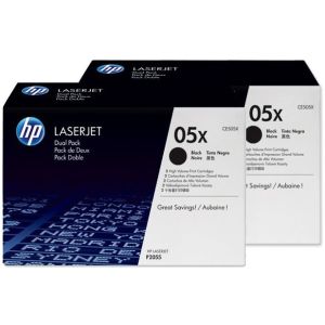 Toner HP CE505XD (05X), kettős csomagolás, fekete (black), eredeti