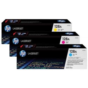 Toner HP CF371AM (128A), hármas csomagolás, többszínű, eredeti