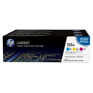 Toner HP CF373AM (125A), hármas csomagolás, többszínű, eredeti