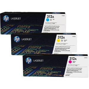 Toner HP CF440AM (312A), hármas csomagolás, többszínű, eredeti