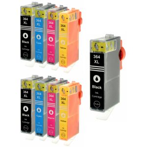 2 x HP 364 XL (J3M83AE) CMYK + HP 364 XL fekete INGYENES tintapatron, többszínű, alternatív