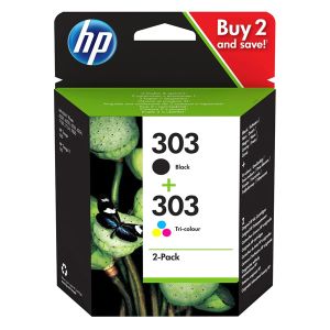 HP 303, 3YM92AE, CMYK, 2-pack tintapatron, többszínű, eredeti