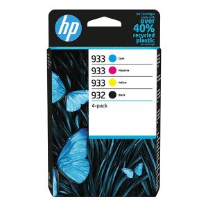 HP 932 + 933, 6ZC71AE, CMYK, 4-pack tintapatron, többszínű, eredeti