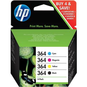 HP 364 (J3M82AE) CMYK, négyes csomagolás tintapatron, többszínű, eredeti