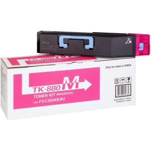 Toner Kyocera TK-880M, 1T02KABNL0, bíborvörös (magenta), eredeti