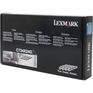 Dobegység Lexmark C734X24G (C734, C736, X734, X736, X738), CMYK, štvorbalenie , többszínű, eredeti