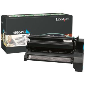 Toner Lexmark 15G041C (C752), azúr (cyan), eredeti