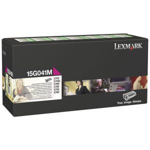 Toner Lexmark 15G041M (C752), bíborvörös (magenta), eredeti