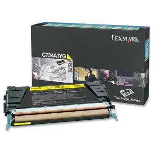 Toner Lexmark C734A1YG (C734, C736, X734, X736, X738), sárga (yellow), eredeti