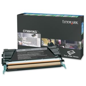 Toner Lexmark C736H1KG (C736, X736, X738), fekete (black), eredeti