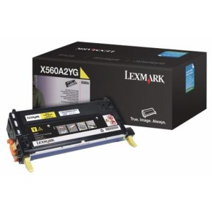 Toner Lexmark X560A2YG (X560), sárga (yellow), eredeti