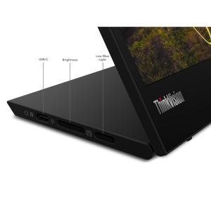 Lenovo ThinkVision / M15 / 15,6" / IPS / FHD / 60Hz / 6ms / Fekete / 3R 62CAUAT1WL