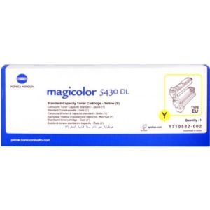 Toner Konica Minolta 4539132, 1710582002 (MagiColor 5430), sárga (yellow), eredeti