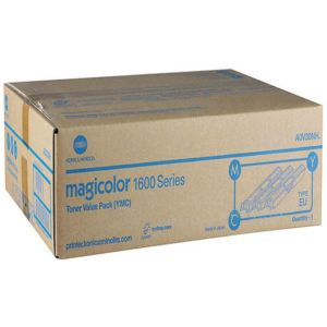 Toner Konica Minolta A0V30NH (1600, 1650, 1680, 1690), CMY, hármas csomagolás, többszínű, eredeti