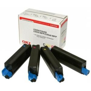 Toner OKI 42403006 (C5250, C5450, C5500, C5510, C5540), CMYK, négyes csomagolás, többszínű, eredeti