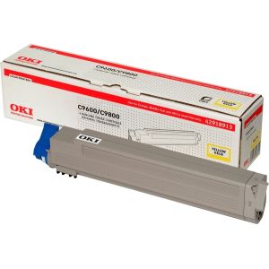 Toner OKI 42918913 (C9600, C9650, C9750, C9800, C9850), sárga (yellow), eredeti