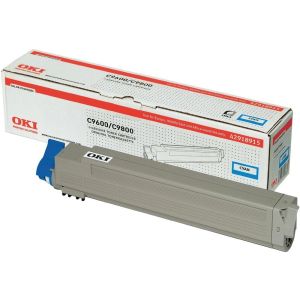 Toner OKI 42918915 (C9600, C9650, C9750, C9800, C9850), azúr (cyan), eredeti