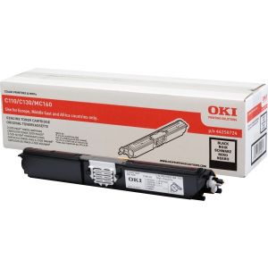 Toner OKI 44250724 (C110, C130, MC160), fekete (black), eredeti