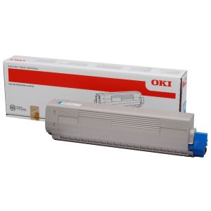 Toner OKI 44844507 (C831, C841), azúr (cyan), eredeti