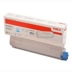 Toner OKI 46471103, C823, C833, C843, azúr (cyan), eredeti