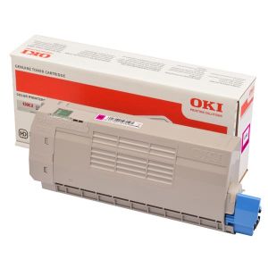 Toner OKI 46507614, C712, bíborvörös (magenta), eredeti