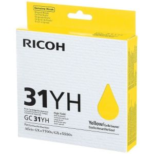 Ricoh GC31HY, 405704 tintapatron, sárga (yellow), eredeti