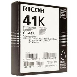 Ricoh GC41HK, 405761 tintapatron, fekete (black), eredeti