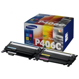 Toner Samsung CLT-P406C, CMYK, négyes csomagolás, többszínű, eredeti