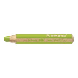 Ceruza STABILO fás 3 az 1-ben - szín, víz, viasz - világoszöld