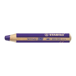 Ceruza STABILO fás 3 az 1-ben - szín, víz, viasz - lila