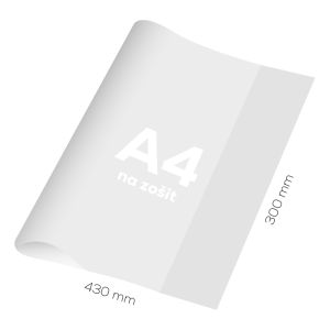 Notebook borító A4 PVC vastag átlátszó 110 mic / 1db