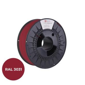 Nyomdafüzér (filament) C-TECH PREMIUM LINE, ABS, keleti piros, RAL3031, 1,75 mm, 1 kg 3DF-P-ABS1.75-3031