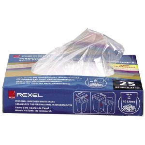 Műanyag zacskók Rexel S100 40 liter 100 db