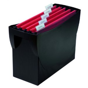 Hordozható doboz akasztható csomagoláshoz HAN SWING fedél nélkül fekete