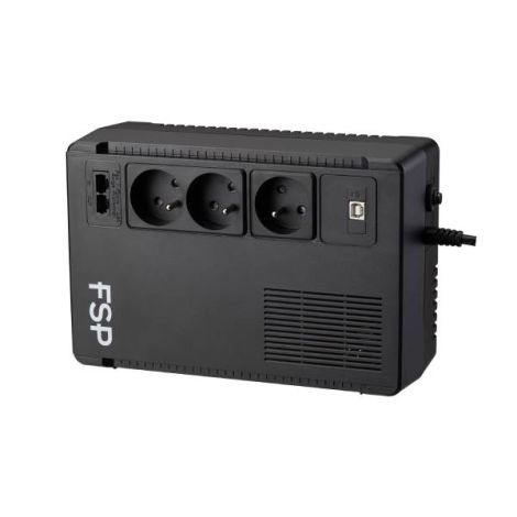 FSP UPS ECO 800 FR, 800 VA / 480 W, USB, RJ45, vonal interaktív PPF4802200