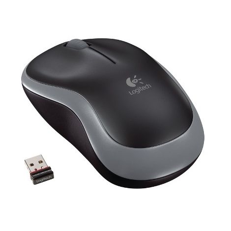 Logitech M185 nano/Office/Optikai/1000 DPI/Vezeték nélküli USB/Szürke 910-002238