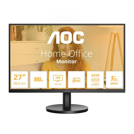 AOC/27B3CA2/27"/IPS/FHD/100Hz/1ms/fekete/3R 27B3CA2